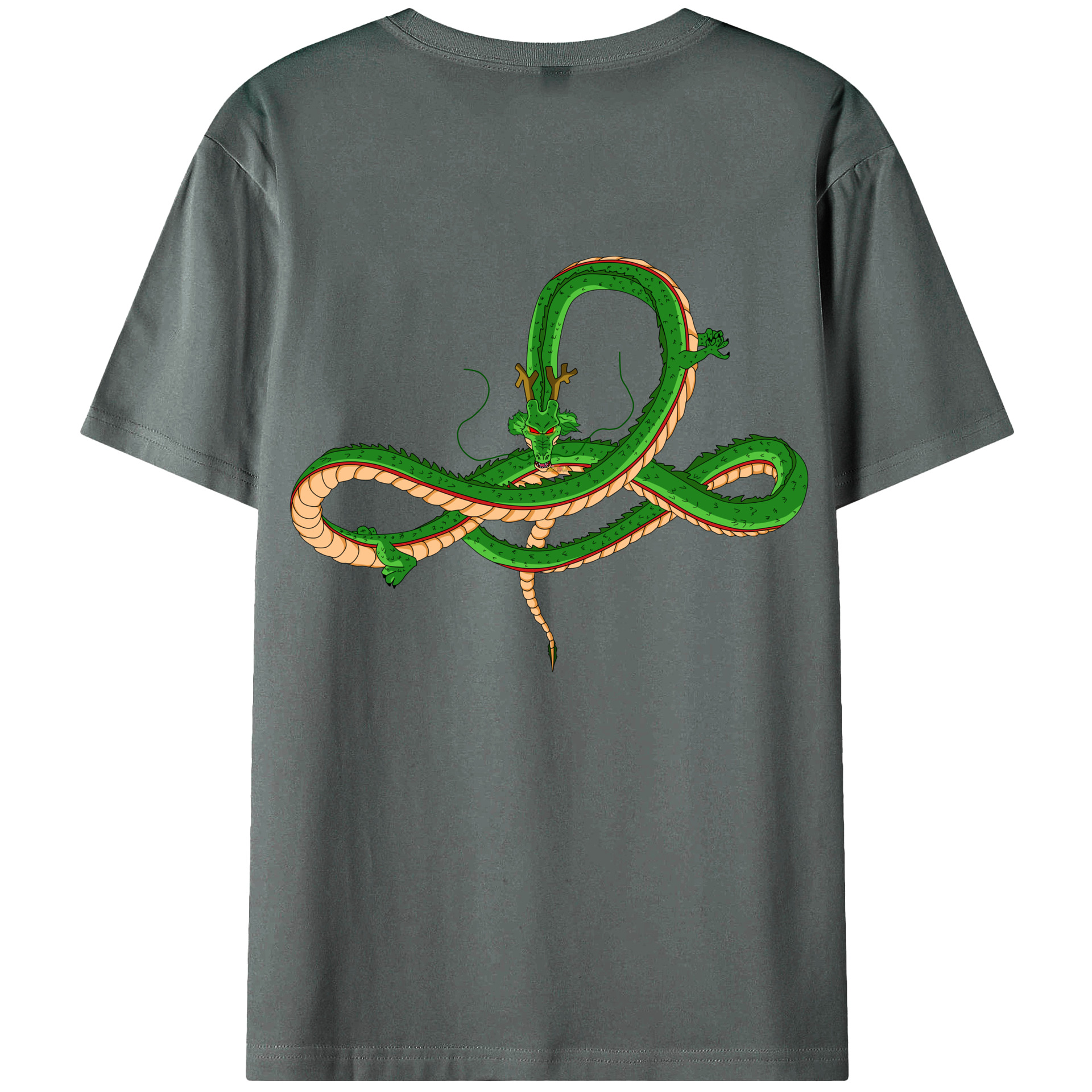 （画像用） ドラゴンボール 神龍 シェンロン DRAGON BALL Shenron 綿100％半袖Tシャツ（背面プリント）